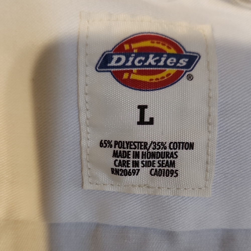 Dickies White Short Sleeve Work Shirt - Picture 2 of 5
